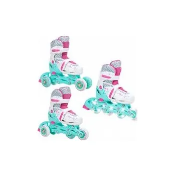 Kolečkové brusle Raven Loret 3v1 svítící kola LED EU 30-33 brusle + DÁREK DLE VÝBĚRU!