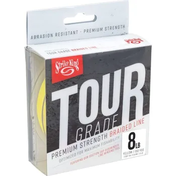 Šňůra Strike King Tour Grade Braid Yellow 137m 0,16mm 8lb