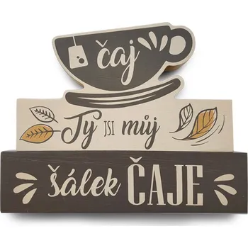 Nekupto Dekorace cedulka velká Ty jsi můj šálek čaje Kafetearie