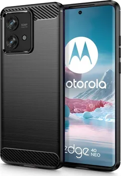 Pouzdro na mobilní telefon Tech Protect Carbon pro Motorola Edge 40 Neo černé