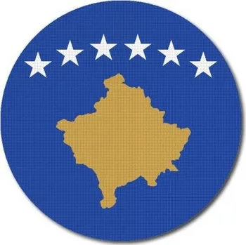 Vlajka Pelisport Kosovská vlajka kulatá ø 45 mm