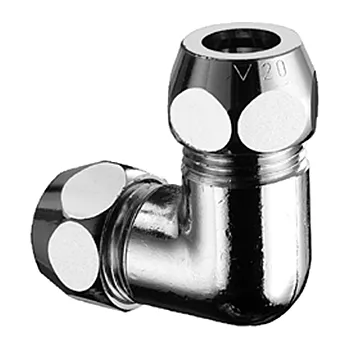 Fitinka T 233 3/8" koleno 8x8 Schell (s obou stran matka stlačovací) l S064450699