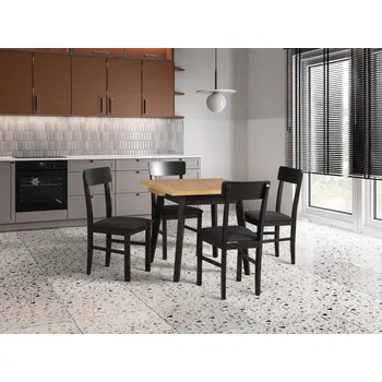 Jídelní set Jídelní set 4+1 Evžen Vyberte Tkaninu:: Tkanina 1, Vyberte Moření:: Komplet ořech