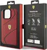 Pouzdro na mobilní telefon Ferrari Hardcas Twist Metal Logo pro Apple iPhone 15 Pro Max červené