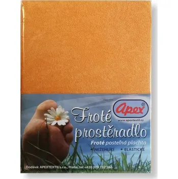 Prostěradlo Apex® Froté prostěradlo Apex - uni 140 x 200 cm - Oranžová