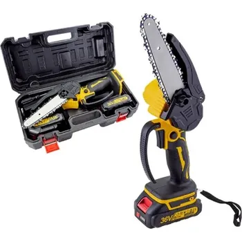 Motorová pila THO Elektrická řetězová ruční pila 2x 4 Ah + kufr