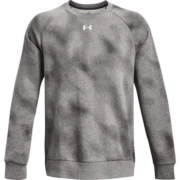 Pánská mikina Under Armour UA Rival Fleece Printed Crew Pánská mikina US XXL 1379756-025