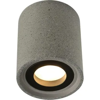 ACA Lighting stropní svítidlo 1XGU10 černý beton D8,5XH10CM MONTE MK141S10B