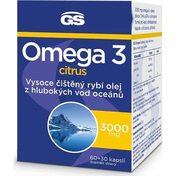 Přírodní produkt Green Swan Pharmaceuticals Omega 3 citrus 3000 mg