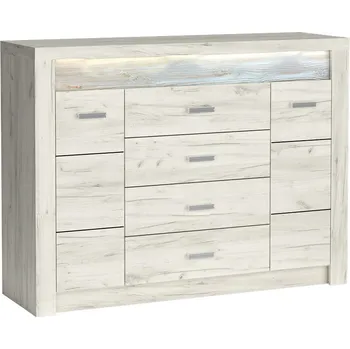 Komoda Nábytek PEGAS s.r.o. Komoda INDIANAPOLIS I7 Kraft bílý