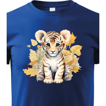 Chlapecké tričko Dětské tričko Roztomilý tygřík, Barva Modrá, Velikost 146 cm/10 roků, Canvas Dětské tričko Bezvatriko.cz 2173
