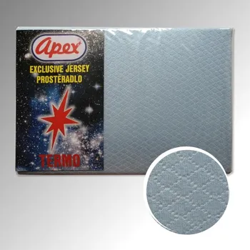 Prostěradlo Apex® Termo prostěradlo Jersey Apex - Dvoulůžko 180 x 200 cm - Světle modrá