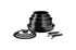 Sada nádobí Tefal Ingenio Easy Cook & Clean L1539053 10 ks černá