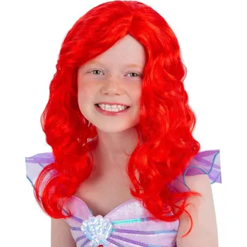 Karnevalová paruka červená paruka - Mořská panna Ariel