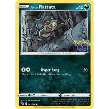 Sběratelská karetní hra Pokémon karta Alolan Rattata 041/078 - Pokémon Go
