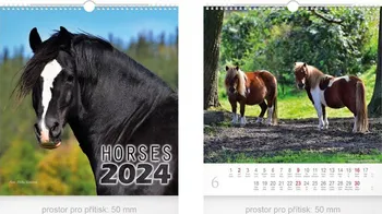 Kalendář MFP Malý nástěnný kalendář Horses 2024