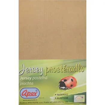 Prostěradlo Apex® Jersey prostěradlo Apex - Jednolůžko 90 x 200 cm - Béžová