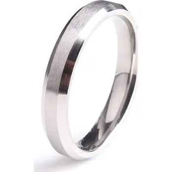 Prsten Šperky4U Ocelový prsten, šíře 4 mm - velikost 67 - OPR0069-67