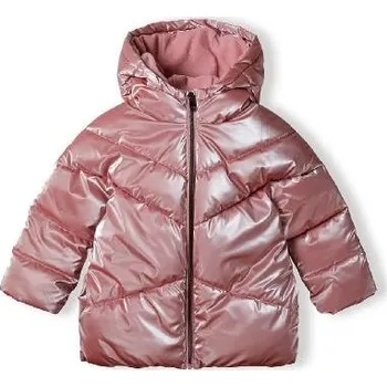 MINOTI Kabát dívčí prošívaný Puffa s chlupatou podšívkou, Minoti, 16coat 21, růžová Velikost: 6-7 let