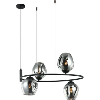 Dětské svítidlo Italux MDM-4046-4 BK+SG Roxane | 40W E27 + sada - Trio LED žárovka 2x10W | E27 | 3000K | 806lm