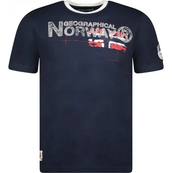 Pánská móda GEOGRAPHICAL NORWAY tričko pánské JISLAND SS MEN 100 3XL tmavě modrá