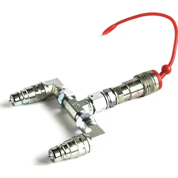 Party dekorace TCM FX CO2 slučovač dvou přívodů CO2 pro chrliče konfet