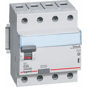 Proudový chránič Legrand Proudový chránič 4P 63A 0,03A typ AC P304 - 411709