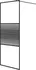 Sprchová zástěna walk-in 152145 80 x 195 cm čiré ESG sklo černá