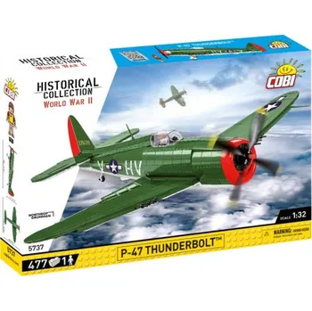 Stavebnice COBI Cobi 5737 II WW P-47 Thunderbolt, 1:32, 477 kostek