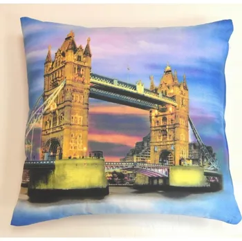 Povlak na dekorativní polštářek Apex® produktová řada 3D 3D povláček na polštářek Apex - Town Bridge - Povláček na polštářek