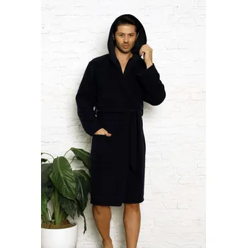 Dámský župan Pánský župan 1011 tm. modrý - CoCoon M