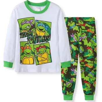 Dívčí pyžamo Dětské dlouhé pyžamo - Želvy Ninja (Ninja Turtles) Barva: A, Velikost: 130CM