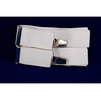 Kšandy Dětské šle - bílá - šířka 2,5 cm