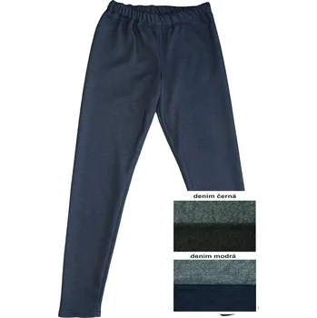 dosupliku Dívčí legíny teplé denim 146 černá