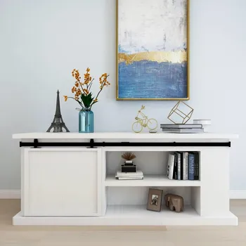 Tesařské kování vidaXL Kování pro posuvné dveře skříně uhlíková ocel 183 cm [151694] Barva: Černá