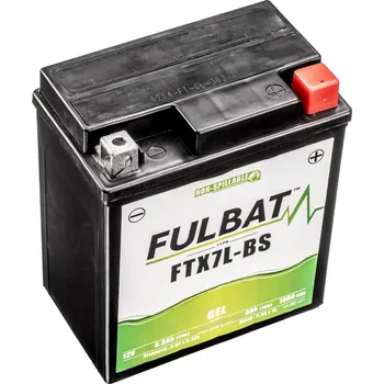 Motobaterie Gelová beterie FULBAT FTX7L-BS GEL, 12V, 6Ah, 100A, rozměr 113x70x130 (originální číslo FTX7L-BS YTX7L-BS)