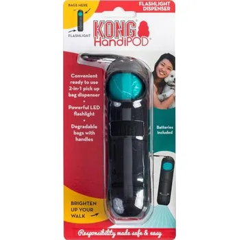 Hračka pro psa HandiPOD zásobník na sáčky + baterka Kong
