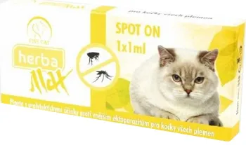 Antiparazitikum pro kočku Herba Max Spot On pro kočky 1 ml