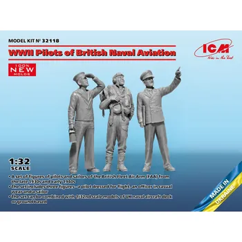 Plastikový model 1/32 Pilots of British Naval Aviation WWII (3 fig)