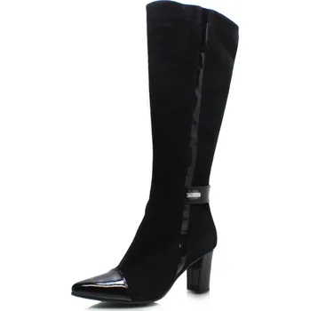 Dámské kozačky DÁMSKÉ KOZAČKY IBERIUS 332-385 ČERNÁ Barva: Černá, Velikost: 36