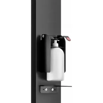Zásobník na papírové ručníky Tork Tork Zásobník na mýdlo - Zásobník na dezinfekci s 1 litrovou lahví a dávkovacím ramenem, kovový - Černý