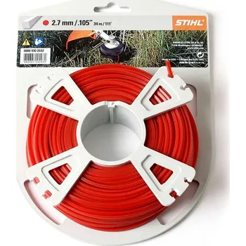 Struna do sekačky Žací struna STIHL čtyřhranná 2,7mm x 32m (červená)