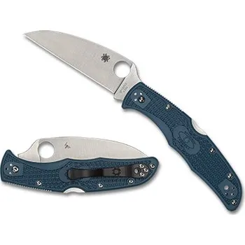 kapesní nůž Spyderco Endura 4 Lightweight Blue Wharncliffe K390, zavírací nůž s klipem C10FPWK390