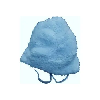 Kojenecká čepice Kojenecká zimní zavazovací čepička - KLASIK modrá - vel.62