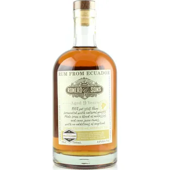 Rum Romero & Sons 9YO 44% 0,7l (holá lahev)