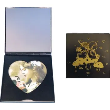 Kosmetické zrcátko HARMONY STYLE Zrcátko kabelkové kovové + foto 3310