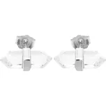 Stříbrné náušnice puzety s křišťálem Crystal (Stříbro 925/1000)