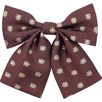 Kravata Bubibubi Vínový dámský motýlek se lvy