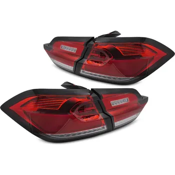 Zadní světlomet TUNING-TEC Zadní světla Ford Fiesta MK8 17-21 HATCHBACK červená/bílá LED