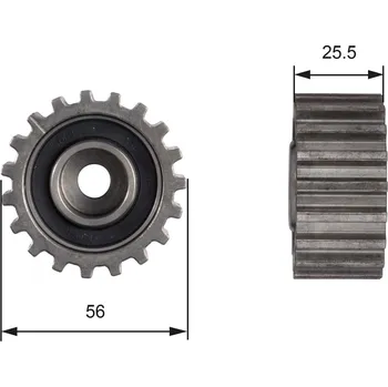 Vratná/vodicí kladka, ozubený řemen GATES T42000